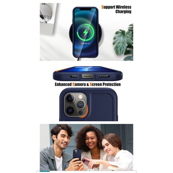 KOVASIA iPhone 13 Pro Max Case - Shockproof, Drop-Proof, Slim Design - Blue - Picture 6 of 16